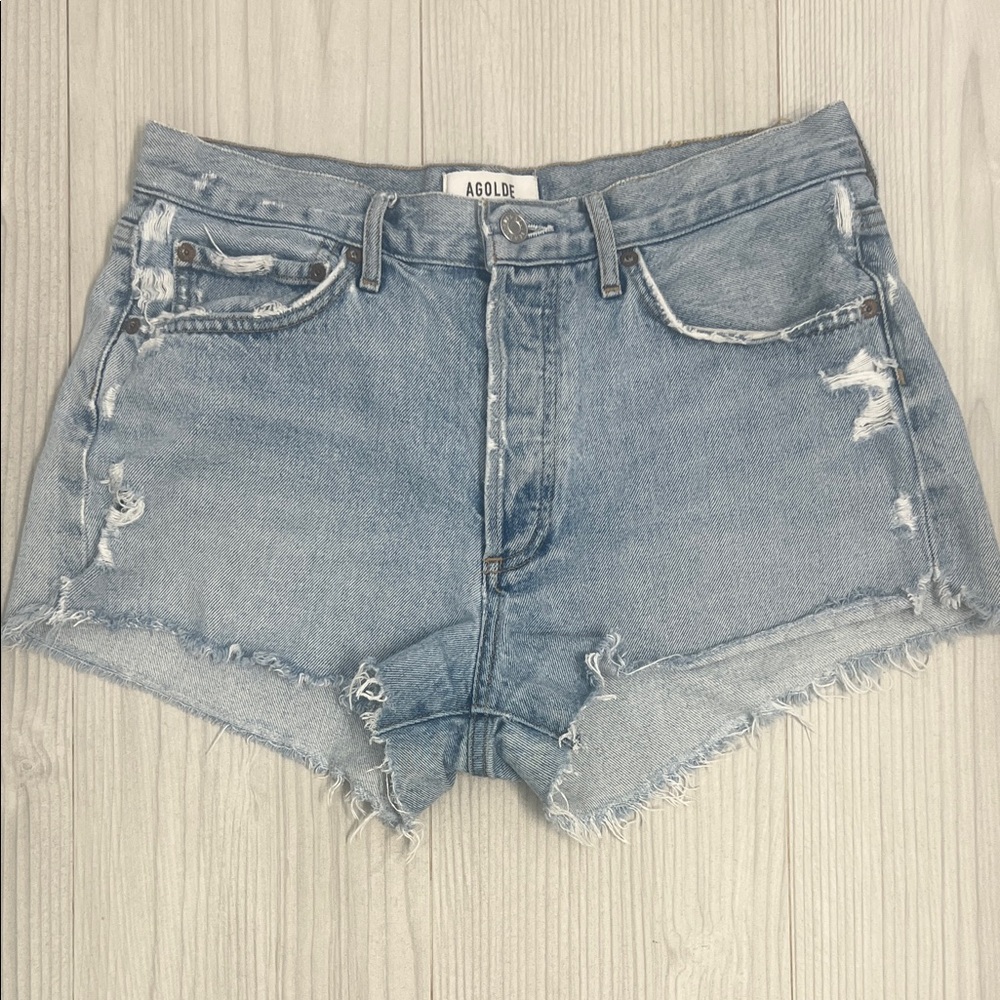Agolde Parker Dstressed  Jean Shorts Size 28